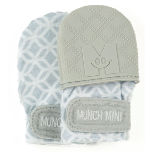 Malarkey Kids - Munch Minis - Mitaines de dentition et anti-griffures - Géo Gris Malarkey Kids - Munch Minis - Mitaines de dentition et anti-griffures - Géo Gris